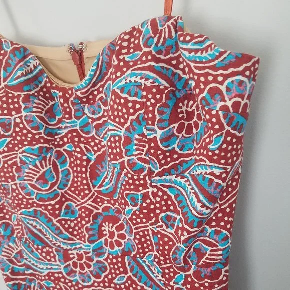 Veronica Beard Fiore Linen Blend floral midi dress - Picture 5 of 13